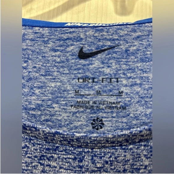 Nike Men's M Medium Dri-FIT Rise 365 Running Top T-Shirt Performance Blue NWT - Picture 4 of 9